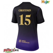 Camiseta Barcelona Andreas Christensen #15 Visitante Equipación para mujer 2026-27 manga corta
